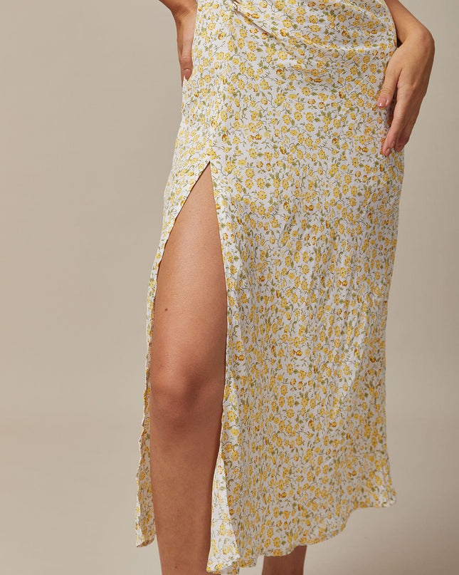 Sylvie | Floral Fit-and-Flare Summer Midi Dress