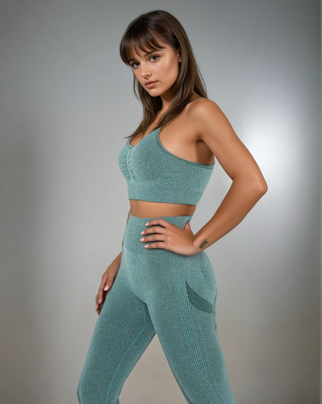 Apex | Seamless Sports Bra – Comfort Meets Performance - Teal
