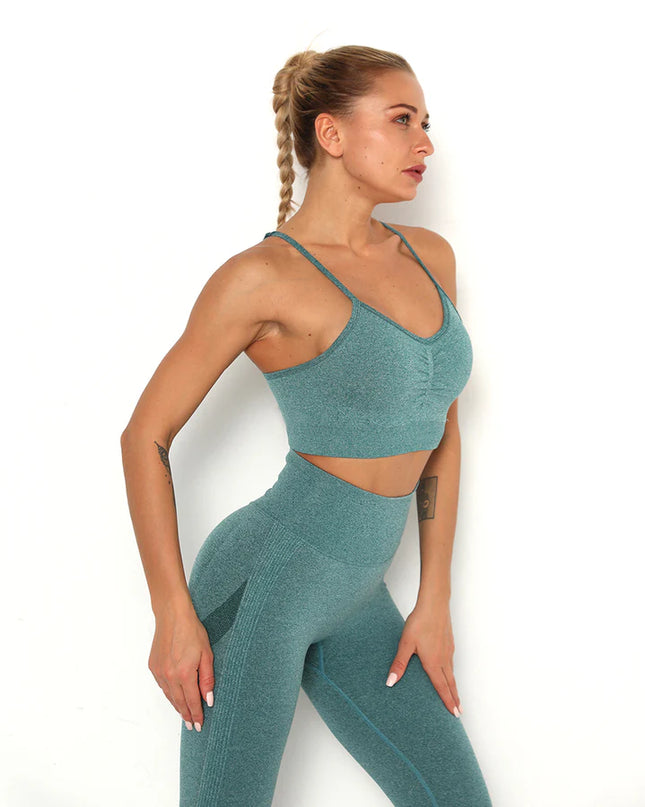 Apex | Seamless Sports Bra – Comfort Meets Performance - Teal