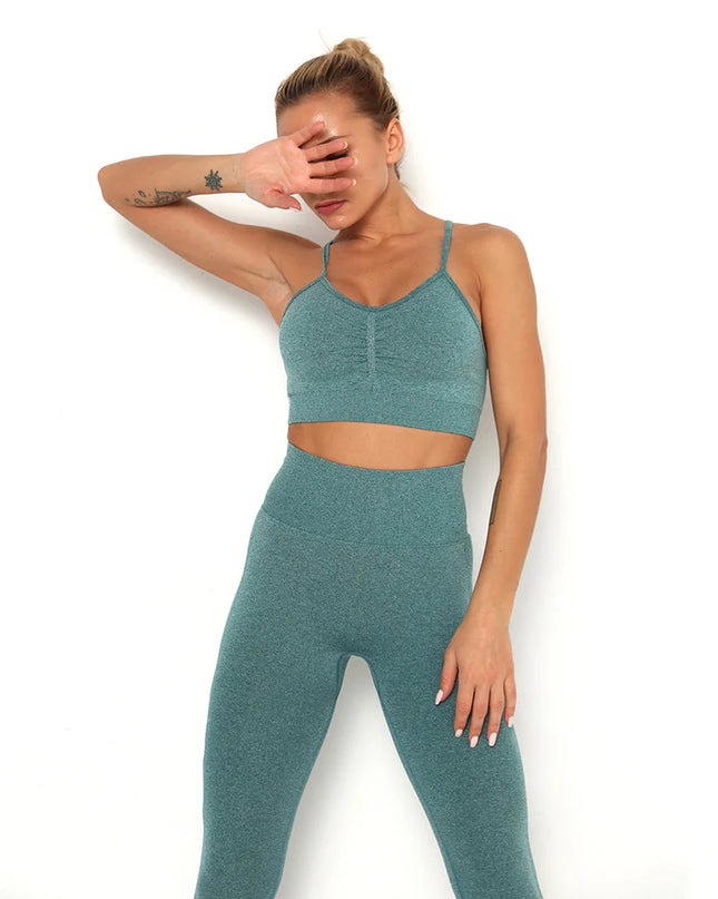 Apex | Seamless Sports Bra – Comfort Meets Performance - Teal