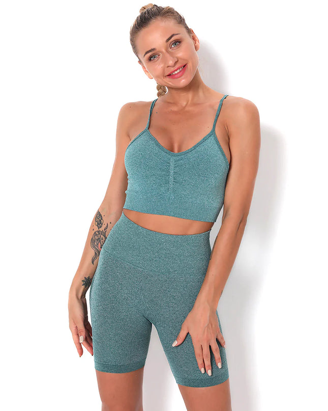Apex | Seamless Shorts for Women – Empower Your Workout - Teal