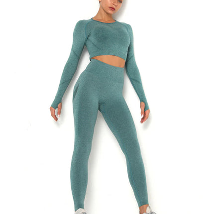Apex | Long Sleeve Seamless Top – Refreshing Style with Second-Skin Comfort - Teal