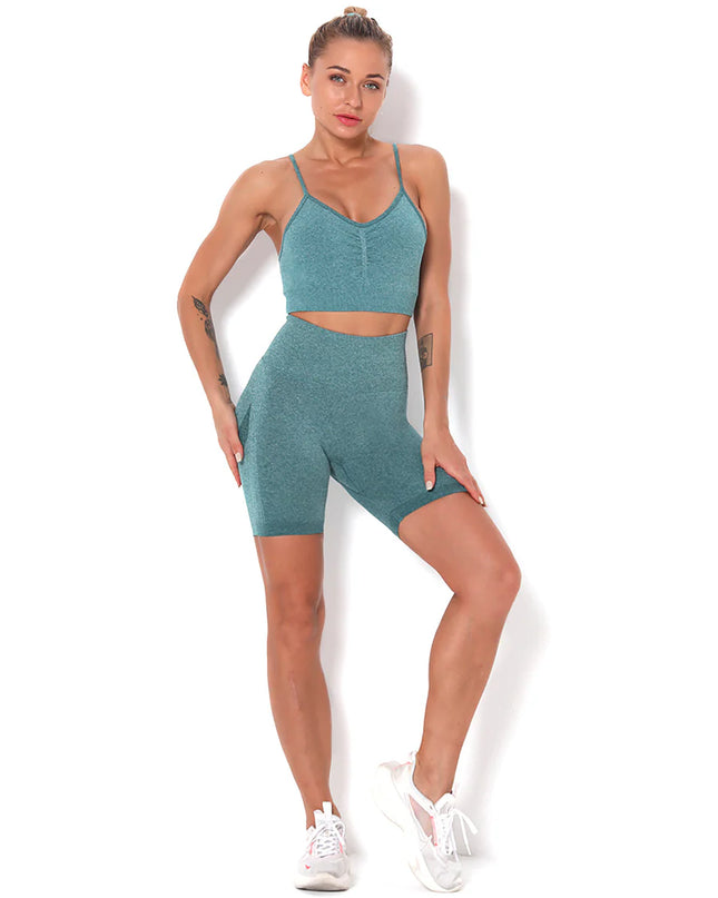 Apex | Seamless Shorts for Women – Empower Your Workout - Teal