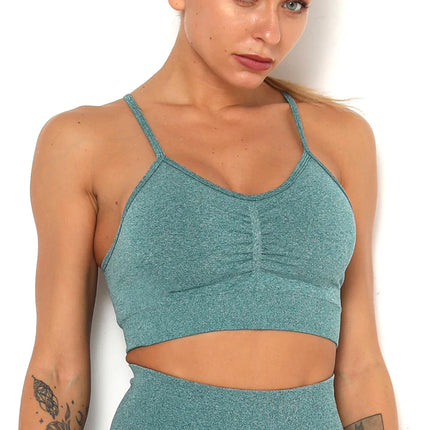 Apex | Seamless Sports Bra – Comfort Meets Performance - Teal