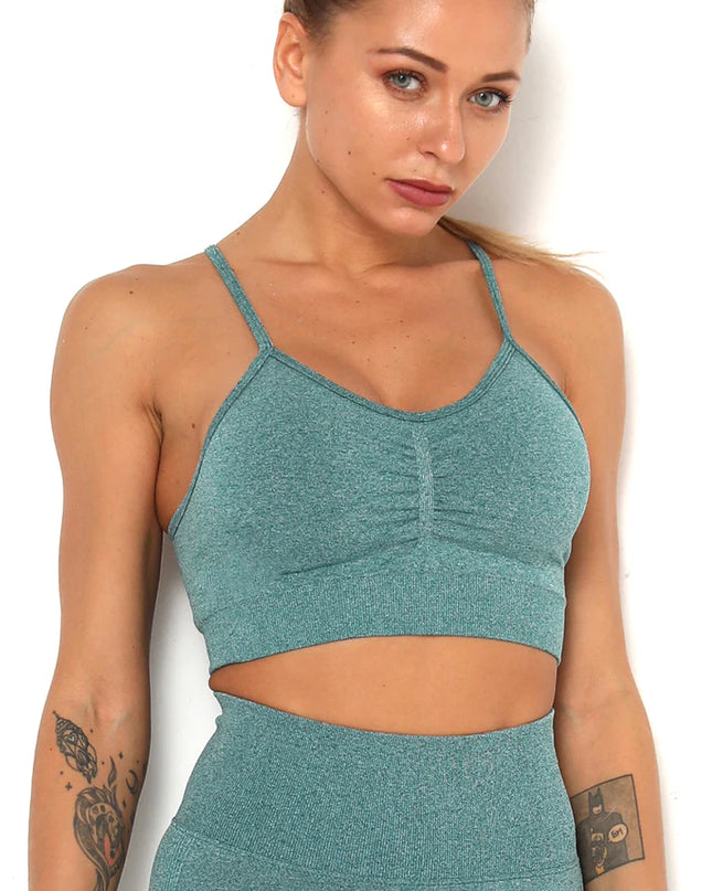 Apex | Seamless Sports Bra – Comfort Meets Performance - Teal