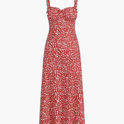 Tessa | Bohemian Fit Floral Summer Dress Midi Length