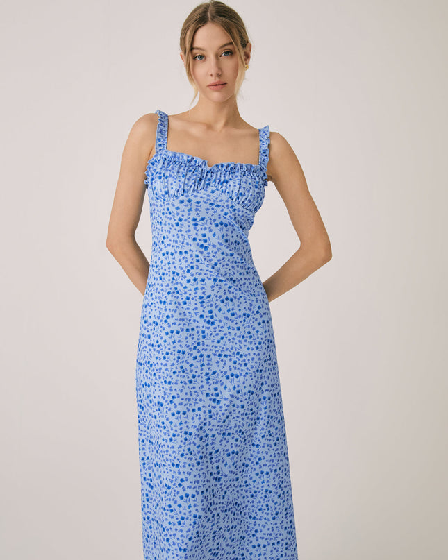 Tessa | Bohemian Fit Floral Summer Dress Midi Length