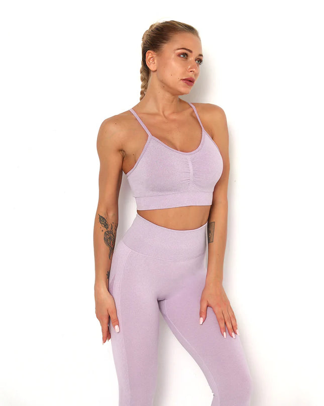 Apex | Seamless Sports Bra – Comfort & Style in Motion - Thistle