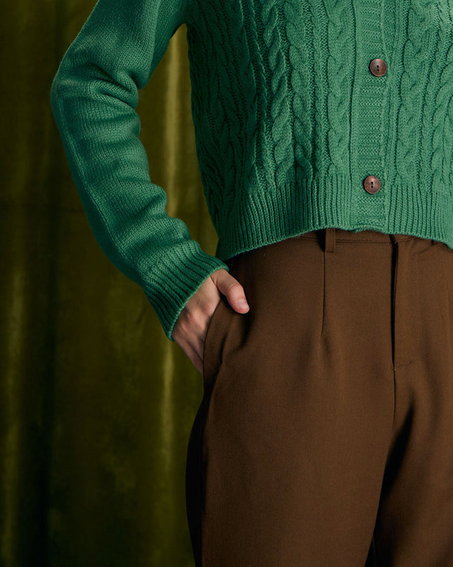 Veronica | High Waist Straight Fit Pants With Pockets