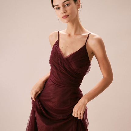 Victoria | V Neck Wrap Maxi Dress