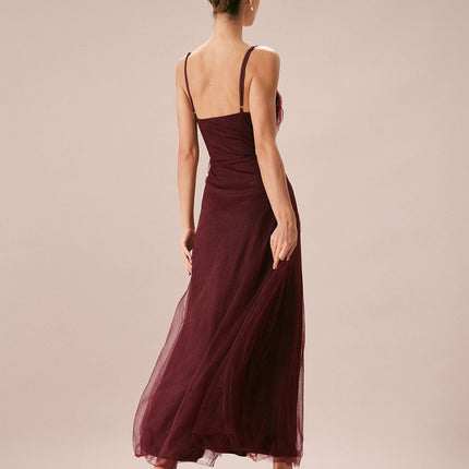 Victoria | V Neck Wrap Maxi Dress