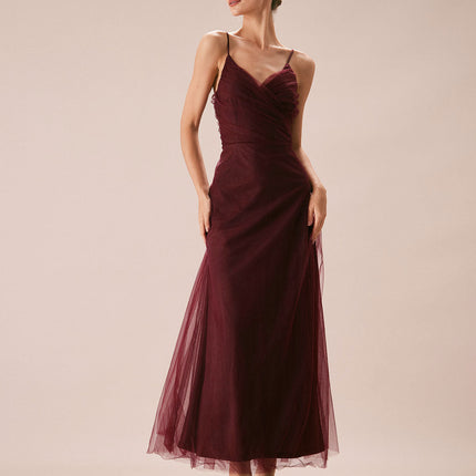 Victoria | V Neck Wrap Maxi Dress