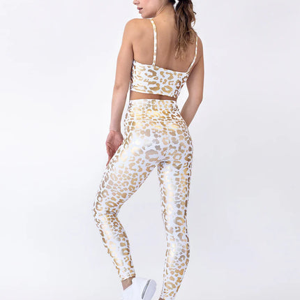 Lume | Leggings for Women with Metallic Leopard Print