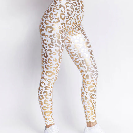 Lume | Leggings for Women with Metallic Leopard Print