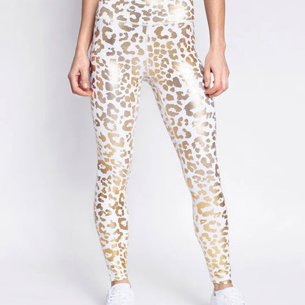 Lume | Leggings for Women with Metallic Leopard Print