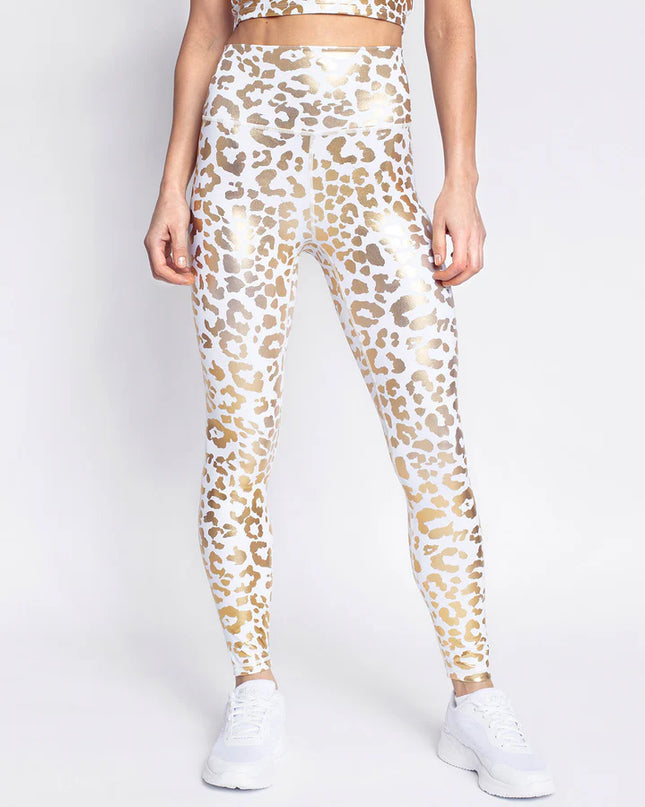 Lume | Leggings for Women with Metallic Leopard Print