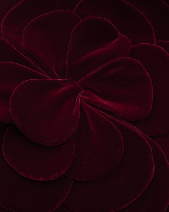 Ximena | Off Shoulder Velvet Floral Appliqué Maxi Dress