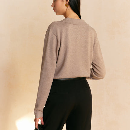 Yolanda | Relaxed Fit Collared Pullover Sweater