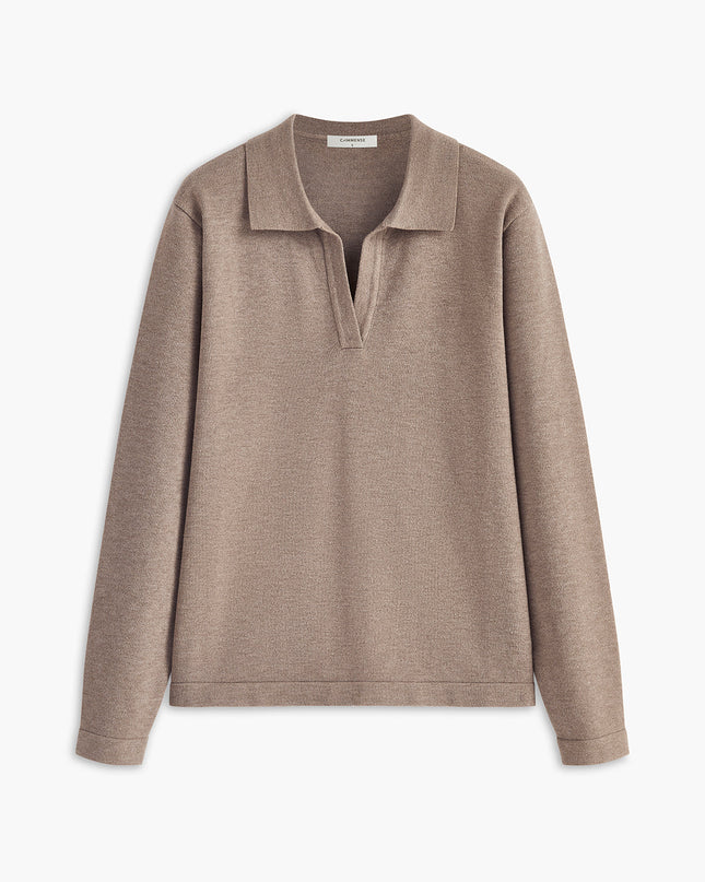 Yolanda | Relaxed Fit Collared Pullover Sweater