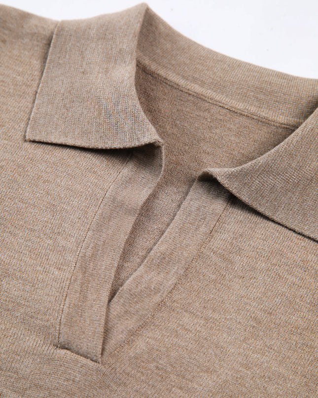 Yolanda | Relaxed Fit Collared Pullover Sweater