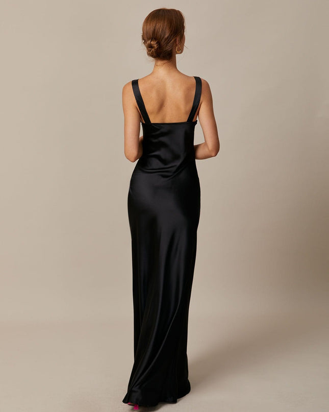 Zola | Sleeveless Cowl Neck Sheath Maxi Dress